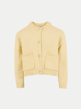 Chunky Cotton Cardigan | Yellow