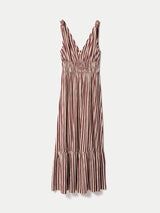 Slub Stripe Cotton Sundress | Mulberry