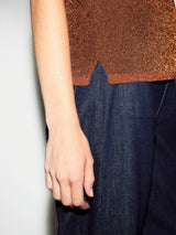 Metallic Scoop Tank | Bronze
