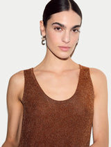 Metallic Scoop Tank | Bronze