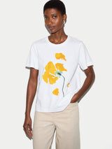 Broken Poppy Print T-shirt | Multi