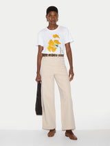 Broken Poppy Print T-shirt | Multi