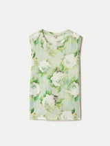 Sketch Rose Print Tank | Green