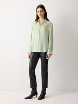 Silk Twill Shirt | Green
