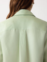 Silk Twill Shirt | Green