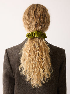 Velvet Scrunchie | Light Green
