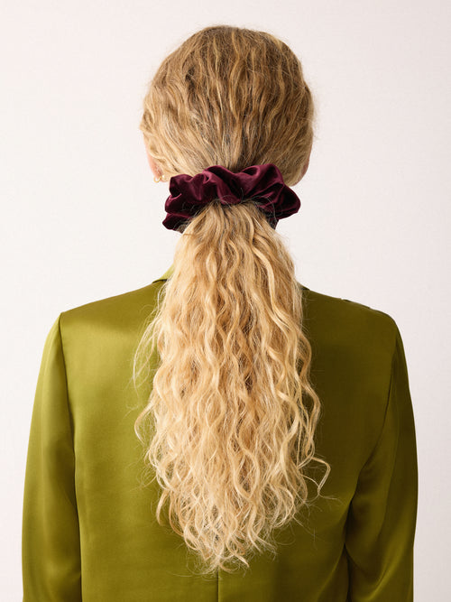 Velvet Scrunchie | Burgundy