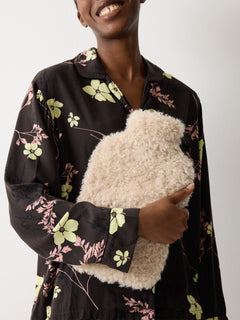 Faux Shearling Hot Water Bottle | Natural