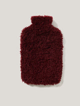 Faux Shearling Hot Water Bottle | Burgundy
