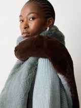 Faux Fur Scarf | Chocolate