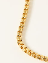 Cube Chain Necklace | Gold