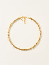 Cube Chain Necklace | Gold