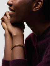 Cube Chain Bracelet | Gold