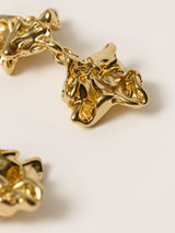 Crumpled Drop Earring | Gold