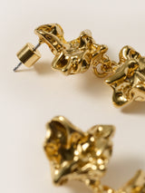 Crumpled Drop Earring | Gold