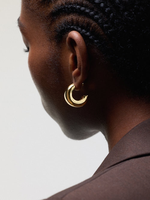 Chunky Hoop Earring | Gold