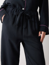Piped Detail Relaxed Pyjamas | Navy