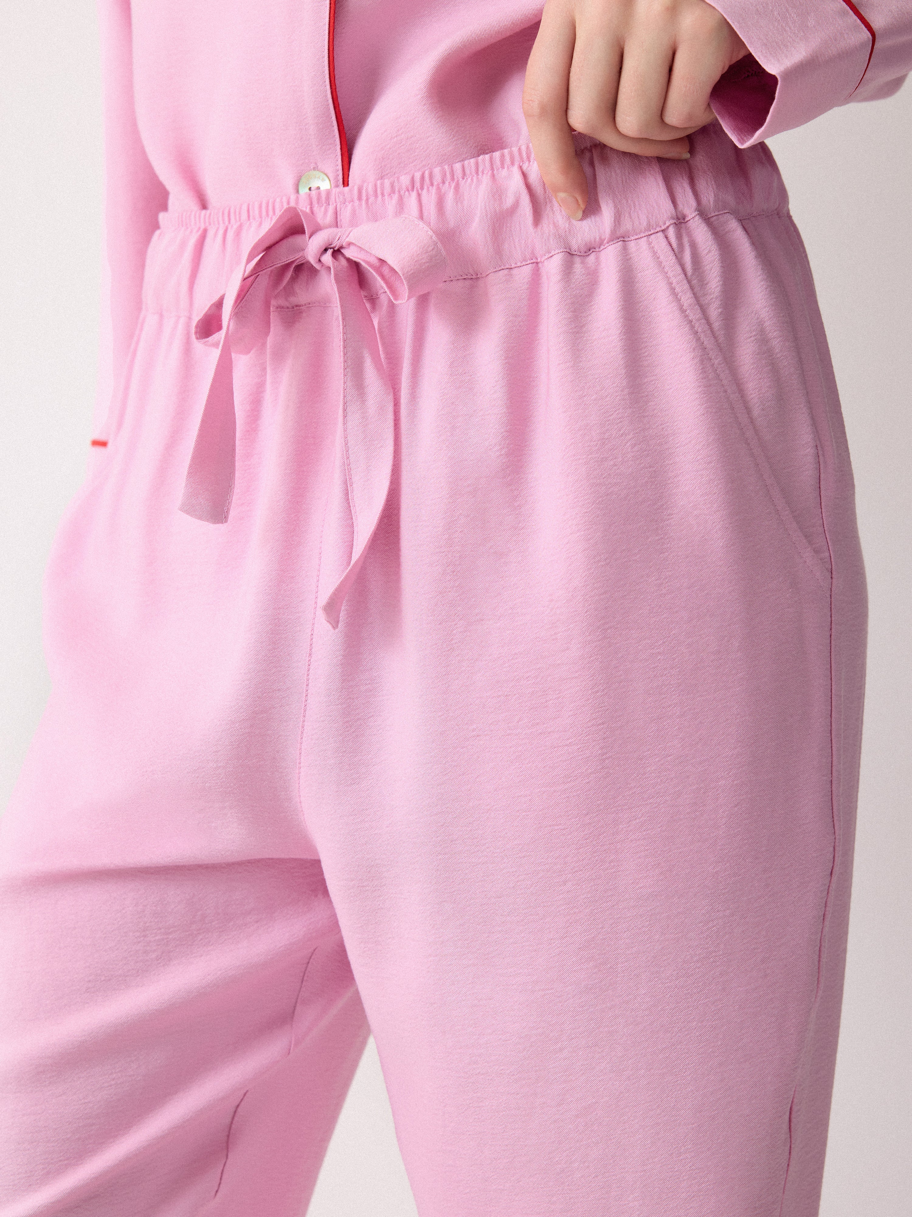 Piped Detail Relaxed Pyjamas | Pink – Jigsaw