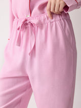Piped Detail Relaxed Pyjamas | Pink