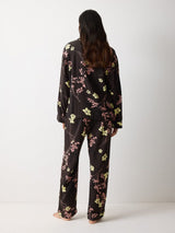 Chinoiserie Printed Pyjama | Chocolate