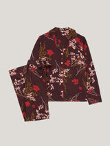 Chinoiserie Printed Pyjama | Burgundy