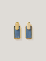 Denim Opal Stud Earring | Blue