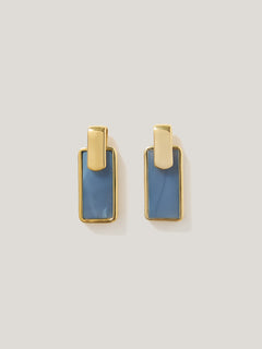 Denim Opal Stud Earring | Blue