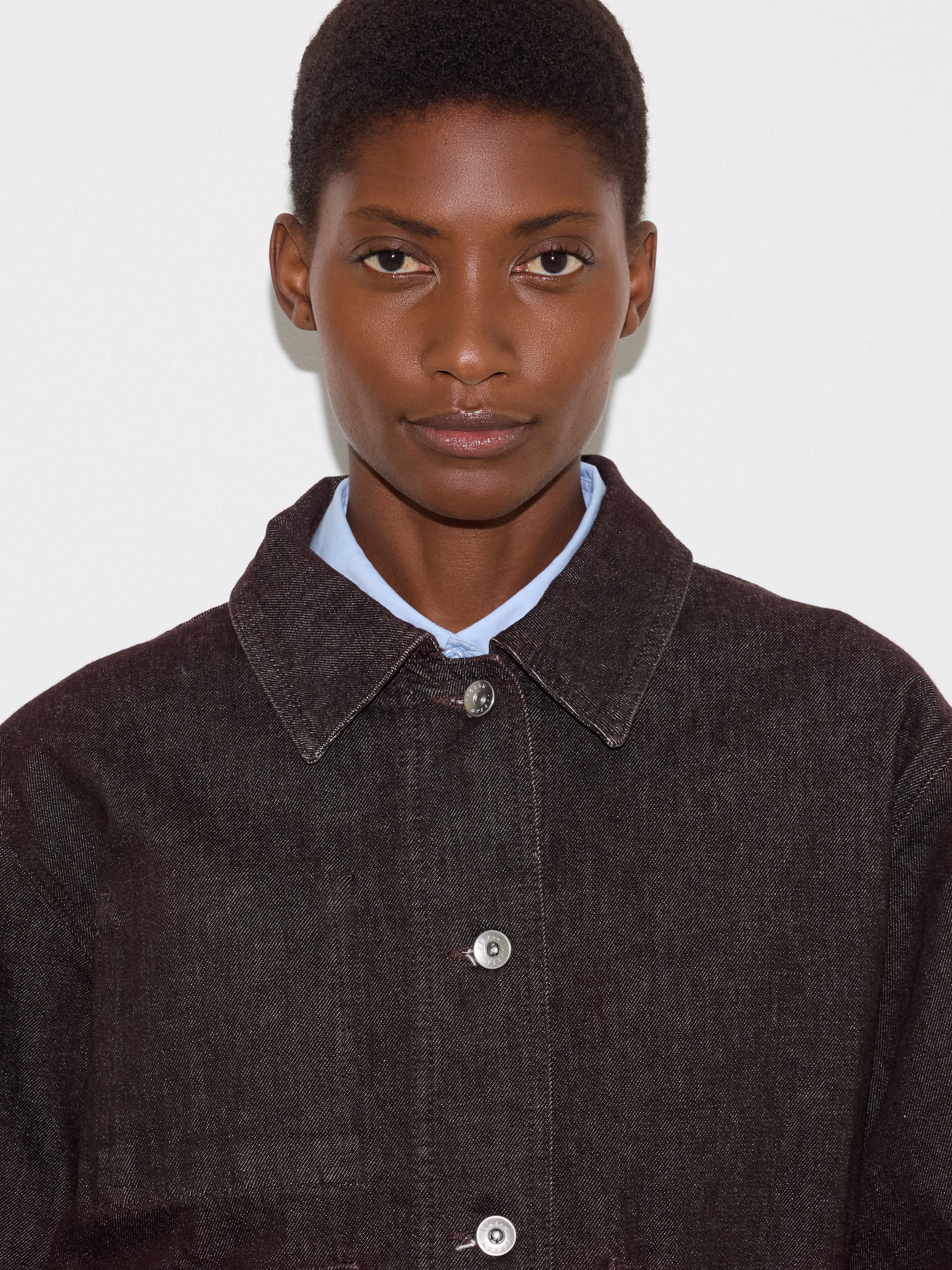 Isla Denim Cropped Jacket | Burgundy – Jigsaw
