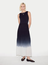 Ombre Tiered Tank Dress | Navy