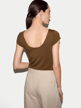 Modal Jersey Top | Brown