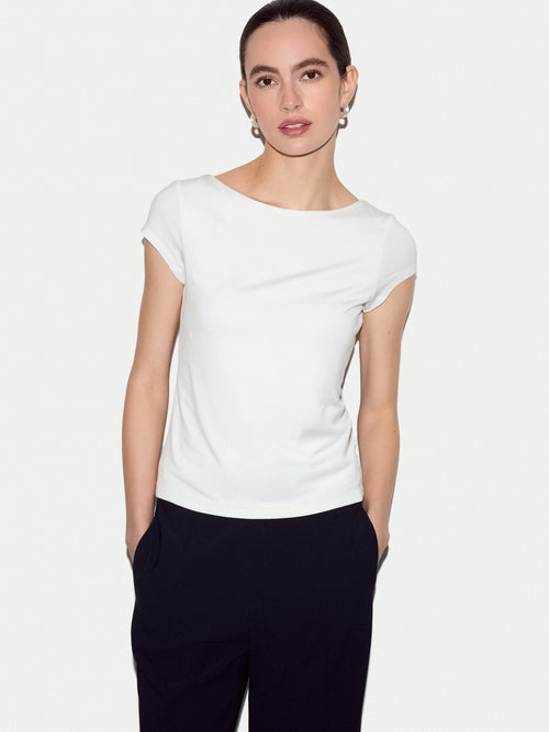 Modal Jersey Top | White