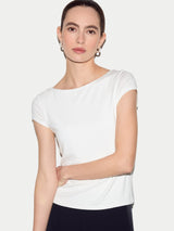 Modal Jersey Top | White