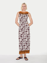 Batik Jersey Top | Burgundy