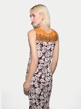 Batik Jersey Top | Burgundy