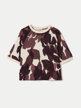 Iris Half Sleeve Sweatshirt | Burgundy