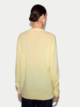 Cashmere Longline Cardigan | Yellow