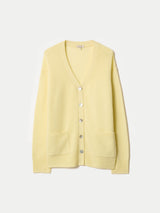 Cashmere Longline Cardigan | Yellow