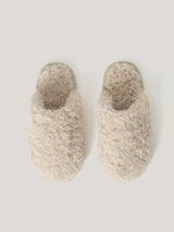 Faux Shearling Slippers | Natural