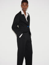 Ponte Jersey Sculpted Blazer | Black