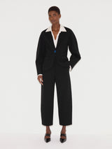 Ponte Jersey Sculpted Blazer | Black