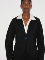 Ponte Jersey Sculpted Blazer | Black