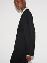 Ponte Jersey Sculpted Blazer | Black