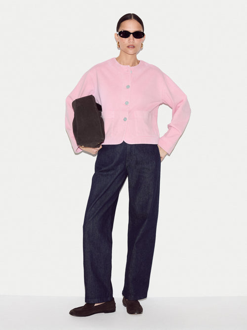 Washed Heavy Jersey Jacket | Pink