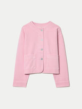 Washed Heavy Jersey Jacket | Pink