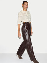 Pointelle Puff Sleeve Top | Cream