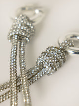 Sparkle Cord Statement Earring | SILVER
