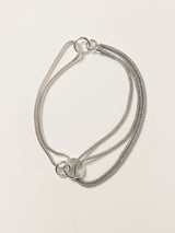 Sparkle Cord Necklace | Silver