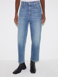 Carter Straight Leg Jean | Mid Blue