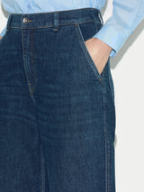Hampstead Wide Leg Jean | Mid Blue