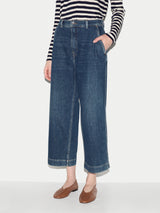 Hampstead Wide Leg Jean | Mid Blue